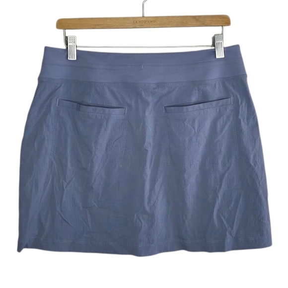 Athleta | Trekkie North Gray Skort Size 12 Side Zip Pockets Pickleball Golf - Picture 3 of 6